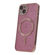 TELFORCEONE Maskica Glitter Chrome Magsafe za iPhone 13 Pro Max 6.7", roza